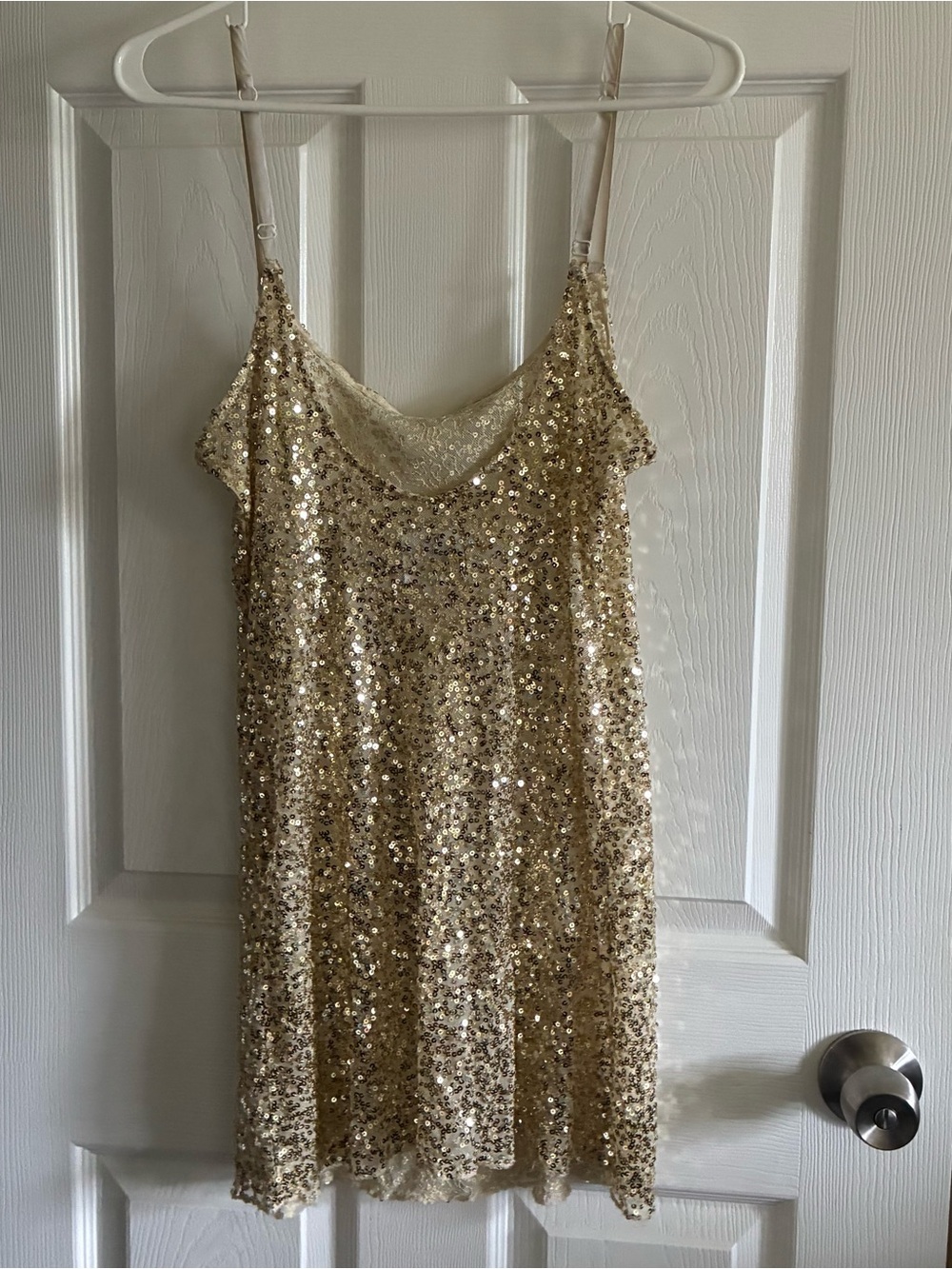 Intimately Free People Sheet Gold Sequin Dress, Size Medium - Picture 6 of 6